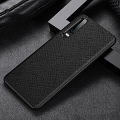 Handyhülle Hülle Luxus Leder Schutzhülle R04 für Huawei P30 Schwarz