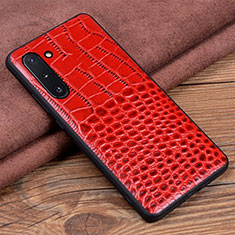 Handyhülle Hülle Luxus Leder Schutzhülle R04 für Samsung Galaxy Note 10 5G Rot