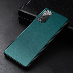 Handyhülle Hülle Luxus Leder Schutzhülle R04 für Samsung Galaxy Note 20 5G Grün
