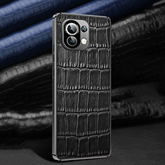 Handyhülle Hülle Luxus Leder Schutzhülle R04 für Xiaomi Mi 11 5G Schwarz