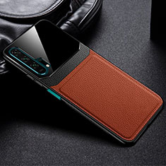 Handyhülle Hülle Luxus Leder Schutzhülle R05 für Huawei Honor 20 Pro Braun