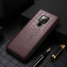Handyhülle Hülle Luxus Leder Schutzhülle R05 für Huawei Mate 20 X 5G Braun