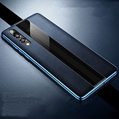 Handyhülle Hülle Luxus Leder Schutzhülle R05 für Huawei P20 Pro Blau