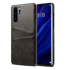 Handyhülle Hülle Luxus Leder Schutzhülle R05 für Huawei P30 Pro New Edition Schwarz