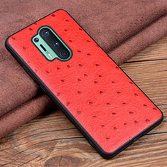 Handyhülle Hülle Luxus Leder Schutzhülle R05 für OnePlus 8 Pro Rot