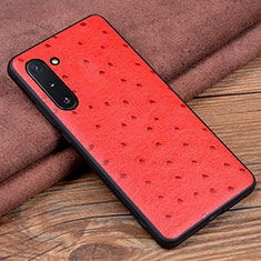 Handyhülle Hülle Luxus Leder Schutzhülle R05 für Samsung Galaxy Note 10 Rot