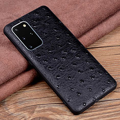 Handyhülle Hülle Luxus Leder Schutzhülle R05 für Samsung Galaxy S20 Plus 5G Schwarz