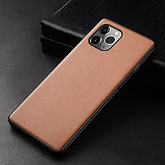Handyhülle Hülle Luxus Leder Schutzhülle R06 für Apple iPhone 11 Pro Orange