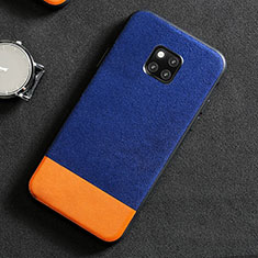 Handyhülle Hülle Luxus Leder Schutzhülle R06 für Huawei Mate 20 Pro Blau