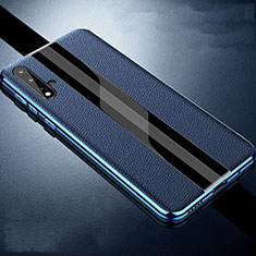Handyhülle Hülle Luxus Leder Schutzhülle R06 für Huawei Nova 5 Blau