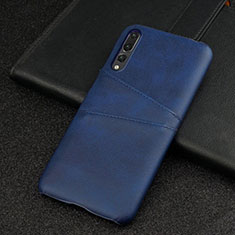 Handyhülle Hülle Luxus Leder Schutzhülle R06 für Huawei P20 Pro Blau