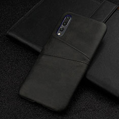 Handyhülle Hülle Luxus Leder Schutzhülle R06 für Huawei P20 Pro Schwarz
