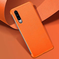 Handyhülle Hülle Luxus Leder Schutzhülle R06 für Huawei P30 Orange