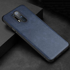 Handyhülle Hülle Luxus Leder Schutzhülle R06 für OnePlus 8 Pro Blau