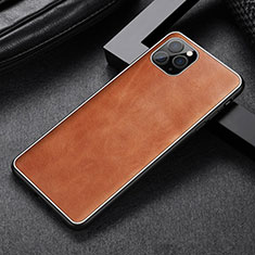 Handyhülle Hülle Luxus Leder Schutzhülle R07 für Apple iPhone 11 Pro Orange