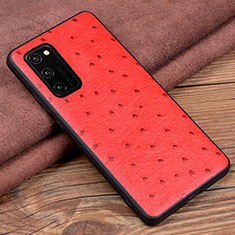 Handyhülle Hülle Luxus Leder Schutzhülle R07 für Huawei Honor V30 5G Rot