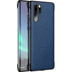 Handyhülle Hülle Luxus Leder Schutzhülle R07 für Huawei P30 Pro Blau