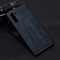 Handyhülle Hülle Luxus Leder Schutzhülle R07 für Samsung Galaxy Note 10 5G Blau