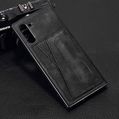 Handyhülle Hülle Luxus Leder Schutzhülle R07 für Samsung Galaxy Note 10 5G Schwarz