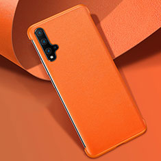 Handyhülle Hülle Luxus Leder Schutzhülle R08 für Huawei Nova 5 Orange