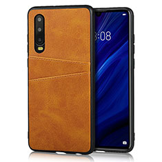 Handyhülle Hülle Luxus Leder Schutzhülle R09 für Huawei P30 Orange