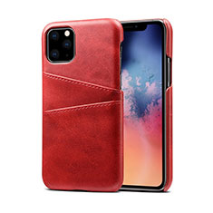 Handyhülle Hülle Luxus Leder Schutzhülle R10 für Apple iPhone 11 Pro Max Rot