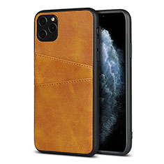 Handyhülle Hülle Luxus Leder Schutzhülle R15 für Apple iPhone 11 Pro Orange