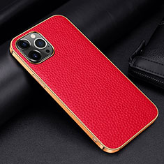 Handyhülle Hülle Luxus Leder Schutzhülle S01 für Apple iPhone 13 Pro Rot