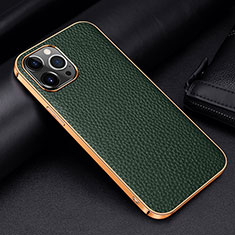 Handyhülle Hülle Luxus Leder Schutzhülle S01 für Apple iPhone 14 Pro Grün
