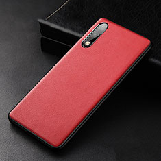 Handyhülle Hülle Luxus Leder Schutzhülle S01 für Huawei Enjoy 10 Rot