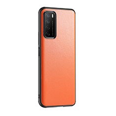 Handyhülle Hülle Luxus Leder Schutzhülle S01 für Huawei Honor Play4 5G Orange