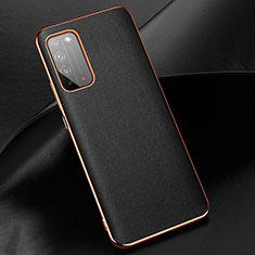 Handyhülle Hülle Luxus Leder Schutzhülle S01 für Huawei Honor X10 5G Schwarz