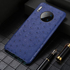 Handyhülle Hülle Luxus Leder Schutzhülle S01 für Huawei Mate 30 Pro Blau