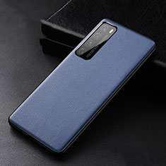 Handyhülle Hülle Luxus Leder Schutzhülle S01 für Huawei Nova 7 Pro 5G Blau