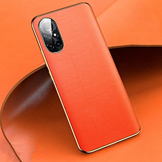 Handyhülle Hülle Luxus Leder Schutzhülle S01 für Huawei Nova 8 5G Orange