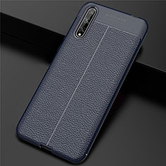 Handyhülle Hülle Luxus Leder Schutzhülle S01 für Huawei P smart S Blau