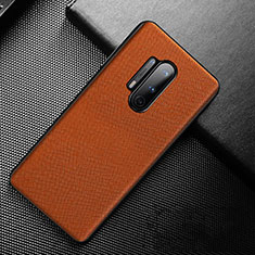 Handyhülle Hülle Luxus Leder Schutzhülle S01 für OnePlus 8 Pro Orange