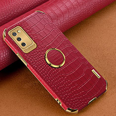 Handyhülle Hülle Luxus Leder Schutzhülle S01 für Samsung Galaxy A02s Rot