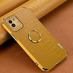 Handyhülle Hülle Luxus Leder Schutzhülle S01 für Samsung Galaxy A03 Gelb