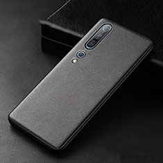 Handyhülle Hülle Luxus Leder Schutzhülle S01 für Xiaomi Mi 10 Pro Schwarz