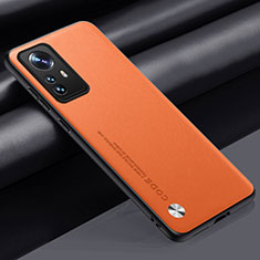 Handyhülle Hülle Luxus Leder Schutzhülle S01 für Xiaomi Mi 12T Pro 5G Orange
