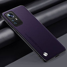Handyhülle Hülle Luxus Leder Schutzhülle S01 für Xiaomi Mi 12T Pro 5G Violett