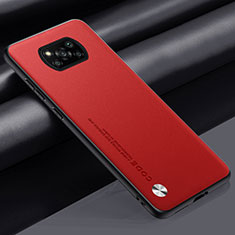 Handyhülle Hülle Luxus Leder Schutzhülle S01 für Xiaomi Poco X3 Rot