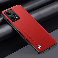 Handyhülle Hülle Luxus Leder Schutzhülle S01 für Xiaomi Redmi Note 12 5G Rot