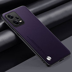 Handyhülle Hülle Luxus Leder Schutzhülle S01 für Xiaomi Redmi Note 12 5G Violett