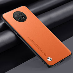 Handyhülle Hülle Luxus Leder Schutzhülle S01 für Xiaomi Redmi Note 9T 5G Orange