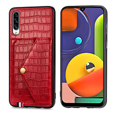 Handyhülle Hülle Luxus Leder Schutzhülle S01D für Samsung Galaxy A50S Rot