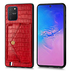 Handyhülle Hülle Luxus Leder Schutzhülle S01D für Samsung Galaxy S10 Lite Rot