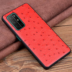 Handyhülle Hülle Luxus Leder Schutzhülle S02 für Huawei Honor 30S Rot
