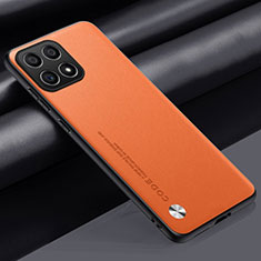 Handyhülle Hülle Luxus Leder Schutzhülle S02 für Huawei Honor X6a Orange